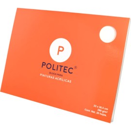 Block Politec 280G 20 Hojas De 23X30.5Cm
