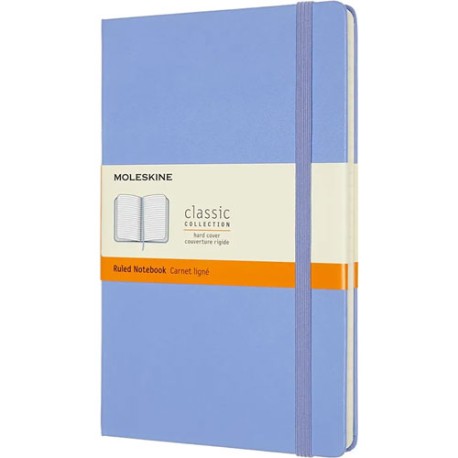 Libreta Moleskine 13x21 Raya azul Hortensia