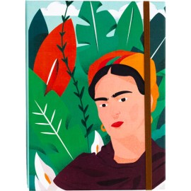 Libreta Eolica Frida Fondo Hojas 13x18cm