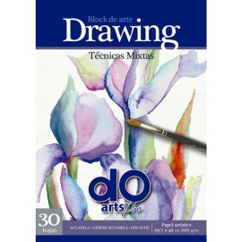Block Arte Doarts Pro Drawing 200G 29.7x42cm 30 Hojas