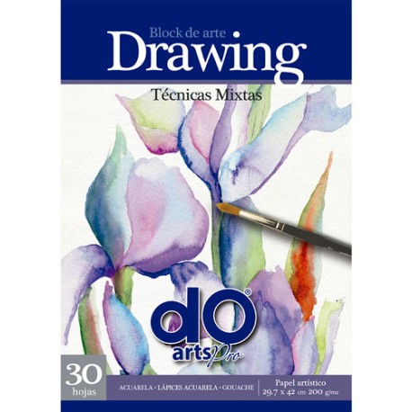 Block Arte Doarts Pro Drawing 200G 29.7x42cm 30 Hojas