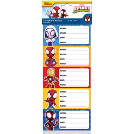 Etiqueta Escolar Granmark Spidy And Friends con 10 piezas