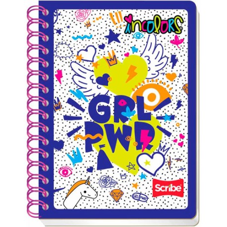 CUADERNO FORMA FRANCESARANCESA SCRIBE INCOLOR RIG DO FORMA FRANCESA 100 HOJAS 5MM