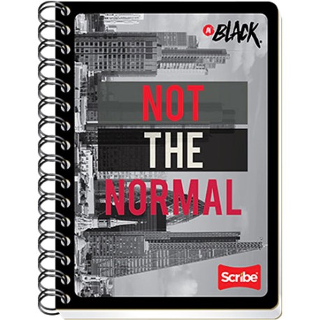 CUADERNO FORMA FRANCESARANCESA SCRIBE INBLACK RIG DO FORMA FRANCESA 100 HOJAS 5MM