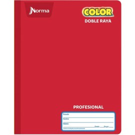 Cuaderno cosido profesional Norma Color 360 de raya 100 hojas