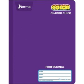 Cuaderno cosido profesional Norma Color 360 cuadro chico 100 hojas