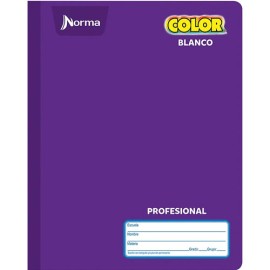 Cuaderno cosido profesional Norma Color 360 100 hojas blanco