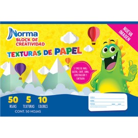 Block escolar Norma texturas 33.5x23.5cm 50 hojas