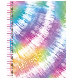 Cuaderno Profesional Senfort Tie Dye Multicolor Espiral Cuadro Chico 100 Hojas