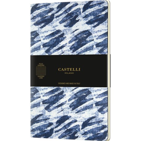 Libreta Castelli 13x21cm Shibori Bubbles raya 64 hojas