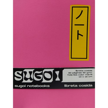 LIBRETA SHMENDITT MEIJI 13X18CM ROSA 80 HOJAS
