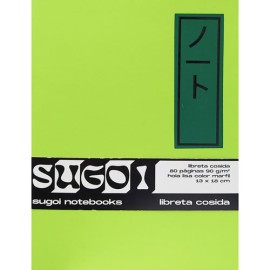 LIBRETA SHMENDITT MEIJI 13X18CM VERDE 80 HOJAS