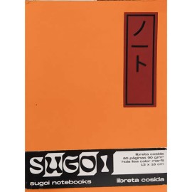 LIBRETA SHMENDITT MEIJI 13X18CM NARANJA 80HOJAS
