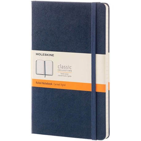 Libreta Moleskine 13X21 Cm Raya Pd Azul Zafiro