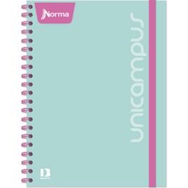 Cuaderno universitario cuadro grande Norma Unicam pasta gruesa doble arillo 160 hojas