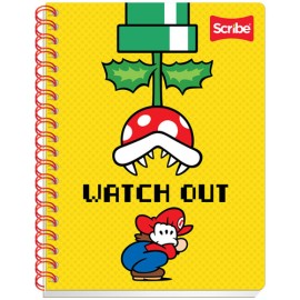 Cuaderno profesional Scribe Mario Bros 100 hojas 7mm