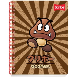CUADERNO PROFESIONAL SCRIBE MARIO BROS 100 HOJAS CUADRO CHICO