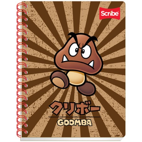 CUADERNO PROFESIONAL SCRIBE MARIO BROS 100 HOJAS CUADRO CHICO