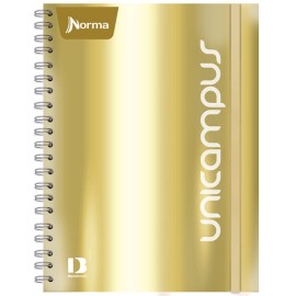 Cuaderno Profesional Norma Unicam Metallic Cuadro Grande 160 Hojas
