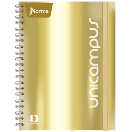 Cuaderno Profesional Norma Unicam Metallic Cuadro Grande 160 Hojas