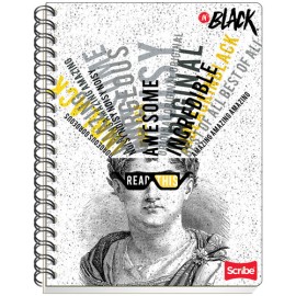 Cuaderno Profesional Scribe In Black Raya 200 Hojas