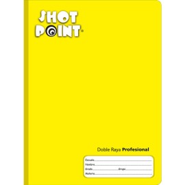 CUADERNO COSIDO PROFESIONAL SHOT POINT DOBLE RAYA 100 HOJAS