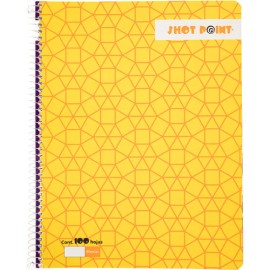 CUADERNO PROFESIONAL SHOT POINT BLANCO 100 HOJAS
