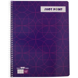 CUADERNO PROFESIONAL SHOT POINT CUADRO GRANDE 100 HOJAS