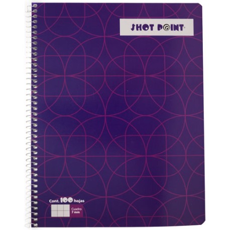 CUADERNO PROFESIONAL SHOT POINT CUADRO GRANDE 100 HOJAS