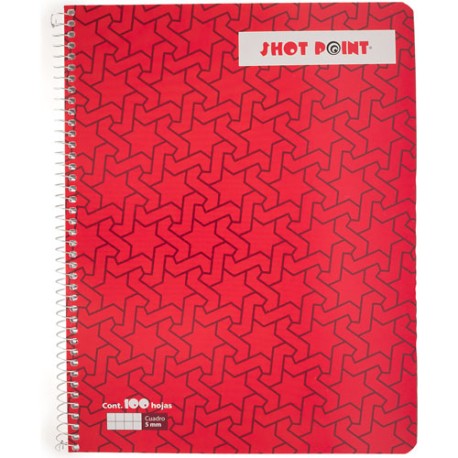 CUADERNO PROFESIONAL SHOT POINT CUADRO CHICO 100 HOJAS