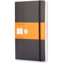 Libreta De Bolsillo Raya Moleskine Tapa Flexible Negro