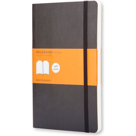 Libreta De Bolsillo Raya Moleskine Tapa Flexible Negro