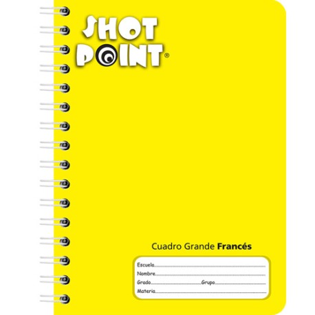 Cuaderno Shot Point Forma Francesa 7MM 100 hojas