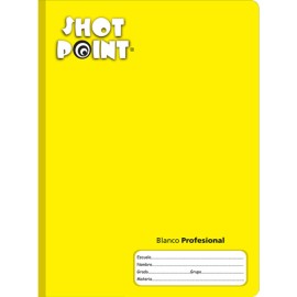 CUADERNO COSIDO PROFESIONAL SHOT POINT BLANCO 100 HOJAS