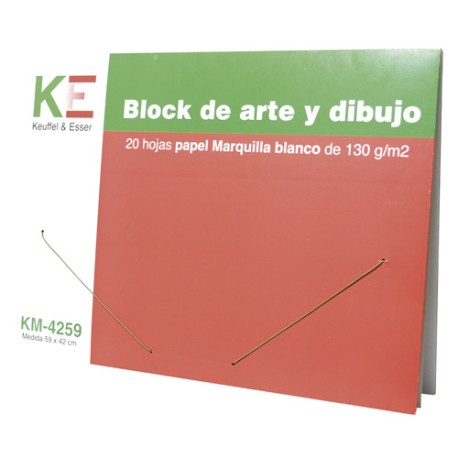 Block marquilla KE 42x59 cm Km4259 con 20 hojas