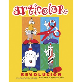 Block Articolor papel revolución con 50 hojas
