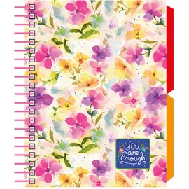 Libreta Senfort Flower Book Mix 120 Hojas 2 Separadores Amarillo