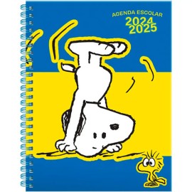 Agenda escolar Snoopy Danpex 24/25 Azul con Amarillo