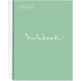 Cuaderno Profesional Cuadro Chico Miquelrius Emotions 120 hojas Menta