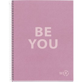 Cuaderno forma francesa MQR Thoughts pasta dura 5mm 120 hojas