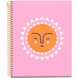 Cuaderno forma francesa MQR Joy Sun pasta dura raya 120 hojas