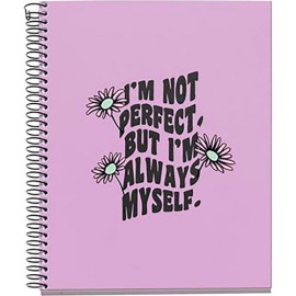 Cuaderno cuadro chico forma francesa MQR Daisies pasta dura 120 hojas