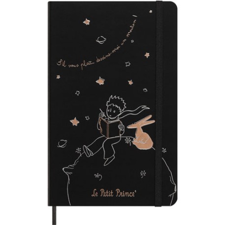 Libreta de raya pasta dura Moleskine Principito Box negra