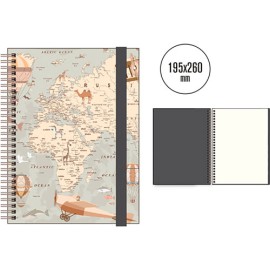 Libreta Senfort 2003434 Mapa Retro 120 hojas
