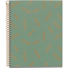 Cuaderno forma francesa MQR pasta dura cuadro chico 120 hojas