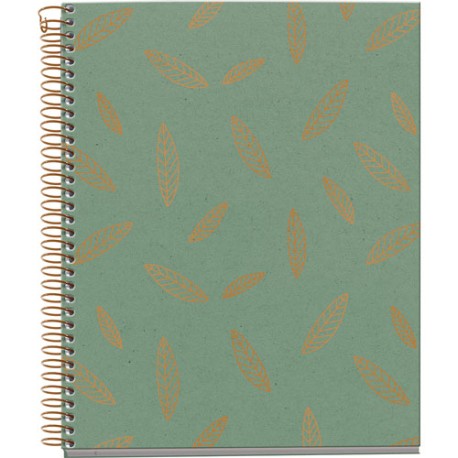 Cuaderno forma francesa MQR pasta dura cuadro chico 120 hojas
