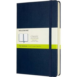 Libreta Moleskine 13x21 Bca Expandida azul Zafiro