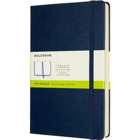 Libreta Moleskine 13x21 Bca Expandida azul Zafiro