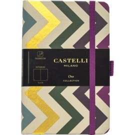 Libreta Regalo Castelli Oro Frest 9x14 Hoja Blanca