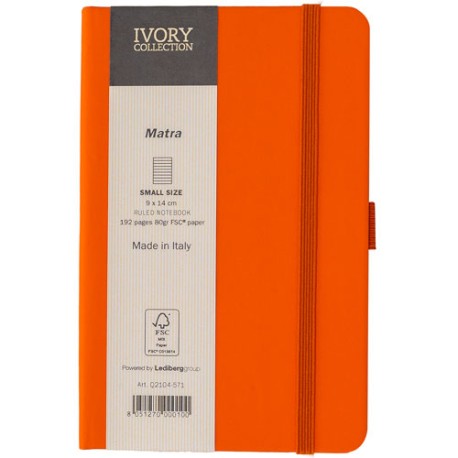 Libreta Regalo Castelli 9x14cm Matra Orange